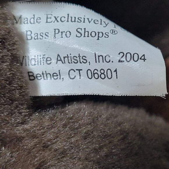 Bass Pro Shops Moose 13 inch Plush Brown Realistic Lying Down Stuffed Animal Toy - Picture 5 of 6